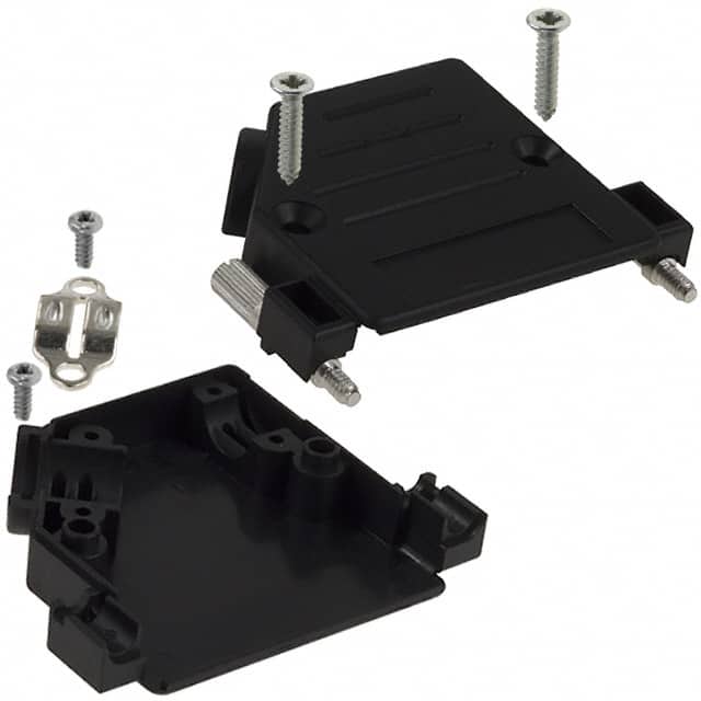 974-025-010-011 NorComp Inc.  Capots de connecteurs D-Sub en forme de D